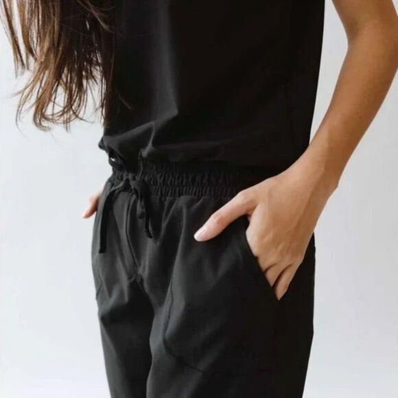 Albion Black Short Sleeve Jumpsuit Size XL - Picture 3 of 13